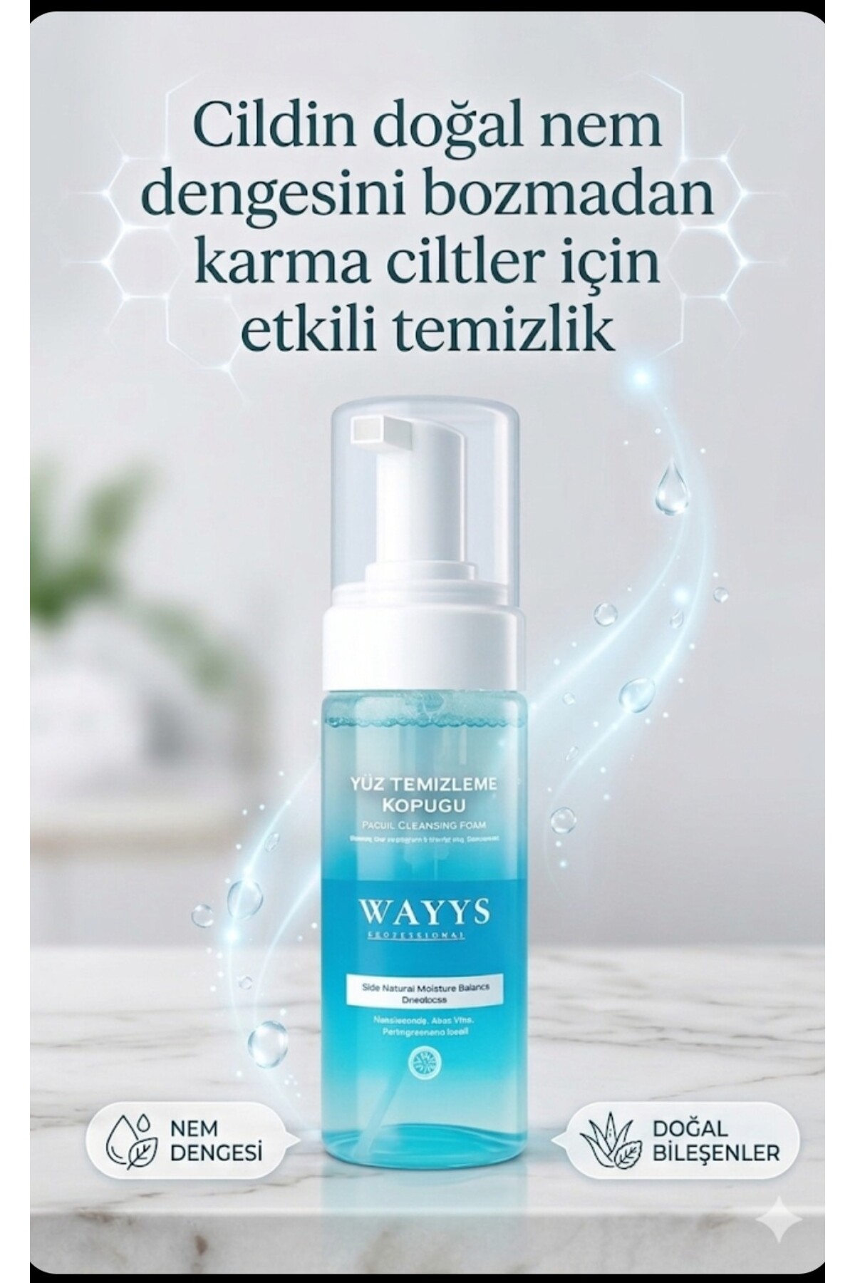 WAYYS professional YÜZ TEMİZLEME KÖPÜĞÜ KARMA CİLTLER İÇİN ÖZEL FORMÜL — 06