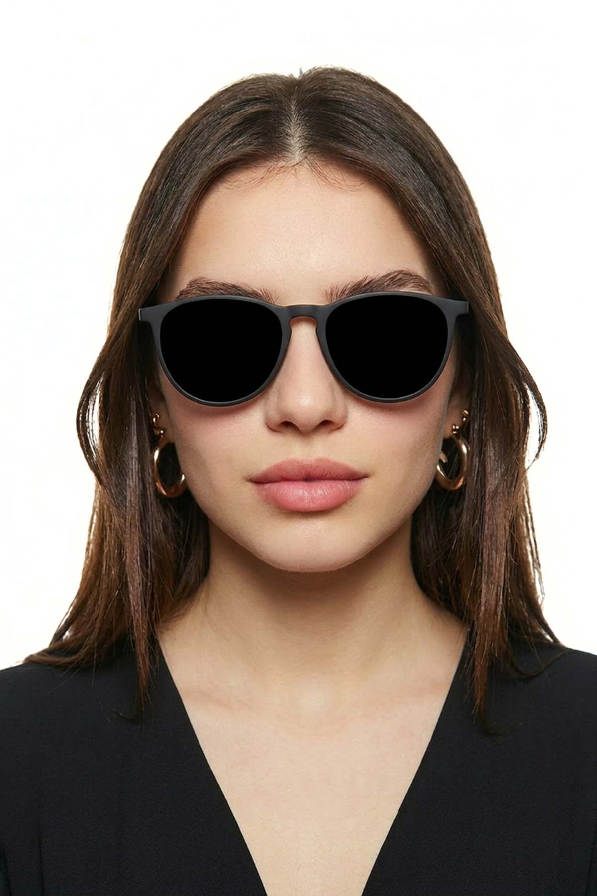 CLAES Erika Black Polarize Unisex Güneş Gözlüğü görsel 3