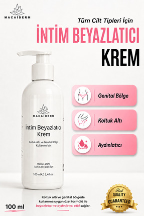 Macaiderm Koltukaltı ve İntim Bakım Kremi 100 ml | Aydınlık Görünüm,Whitening...