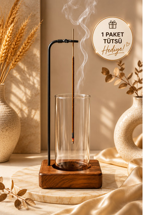 woodique El Yapımı Dekoratif Ahşap Tütsülük ve Meditasyon Aksesuarı |1 Paket ...