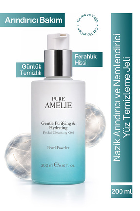 Pure Amelie Pure Amélie Nazik Arındırıcı ve Nemlendirici Yüz Temizleme Jeli