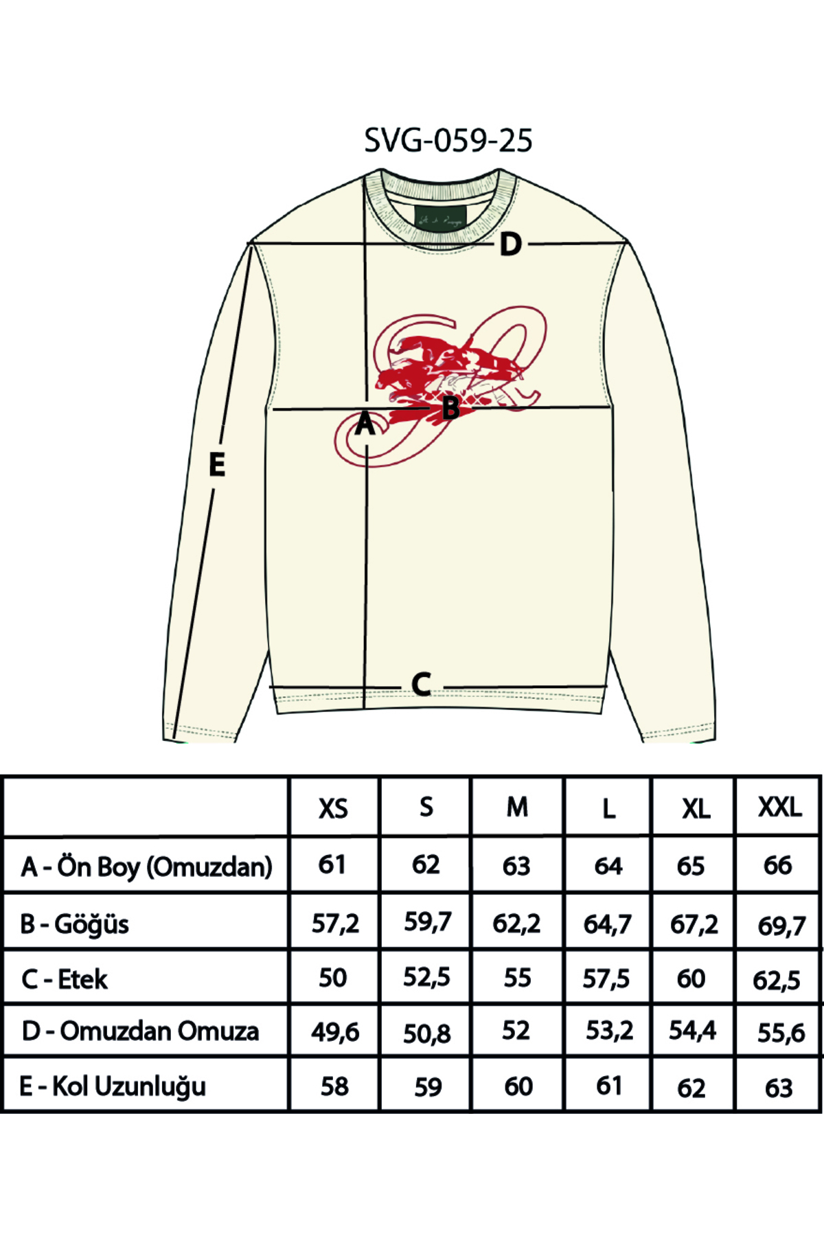 Sainte Savage Unisex Bisiklet Yaka Ön ve Sırt Baskılı Pamuklu Hafif Crop Oversize Long Sleeve Al Cinodromo görsel 4
