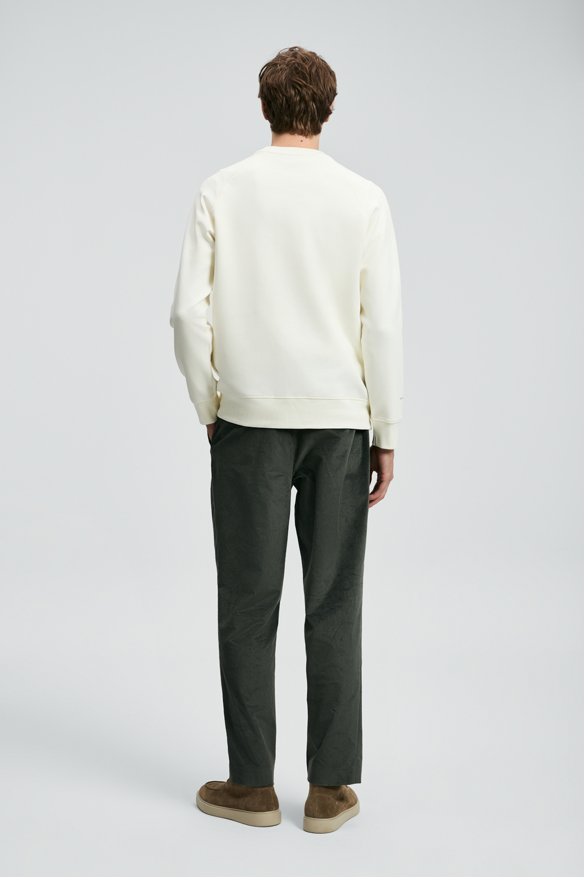Lufian Cooper Erkek Sweatshirt Kırık Beyaz görsel 6