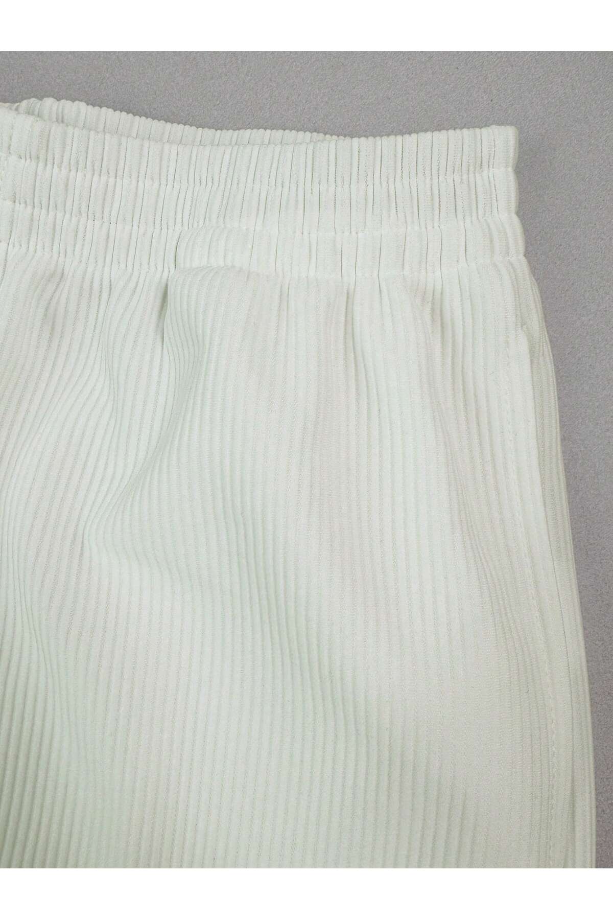 Erkek Yazlık Baggy Kesim Ottoman Fitilli Kumaş Pantolon — سفید OTTOMANPANTOLON101 — تصویر 2 از 2