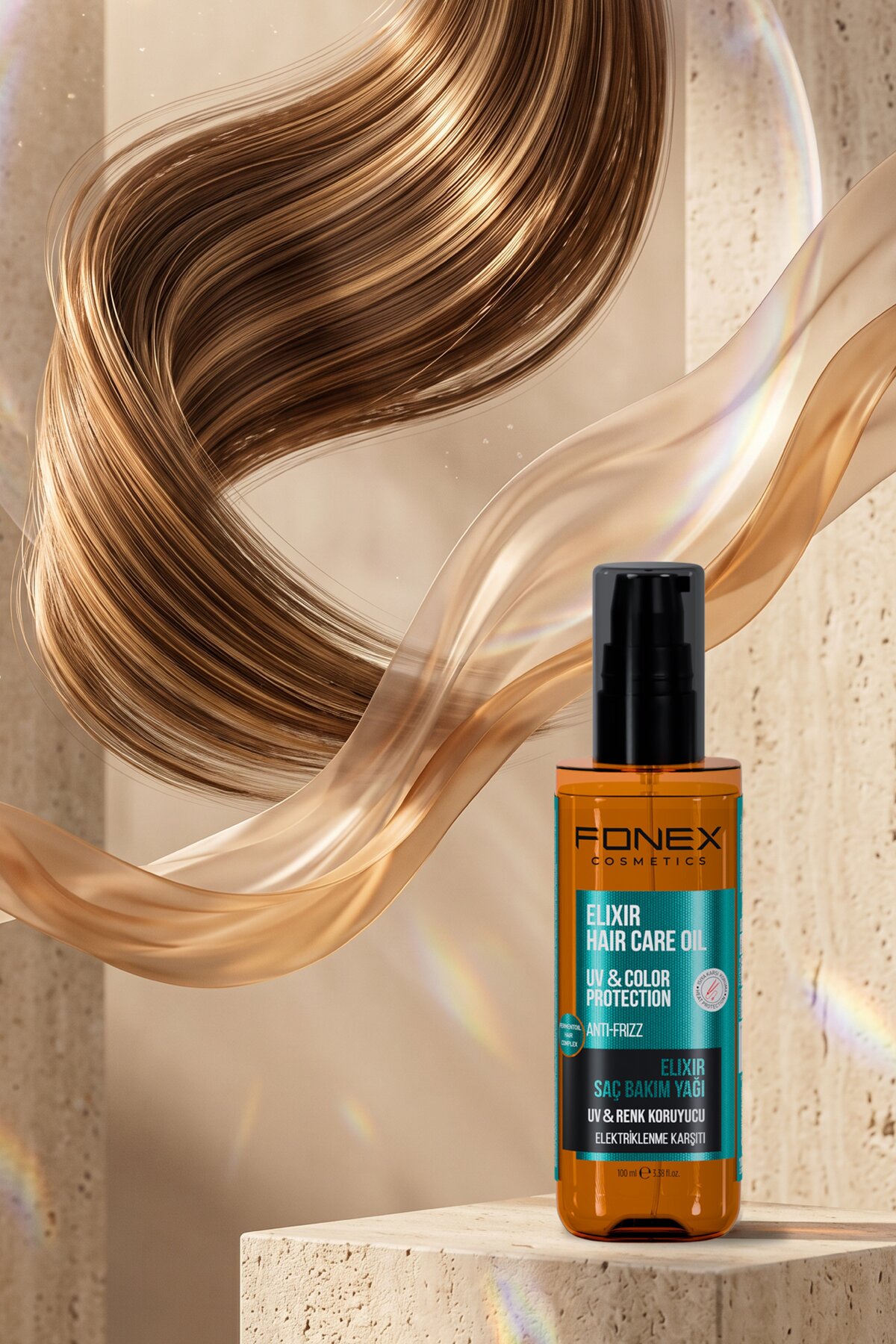Hair Care Oil Elixir 100 ML — رنگارنگ QQECGBJS3D — تصویر 4 از 4
