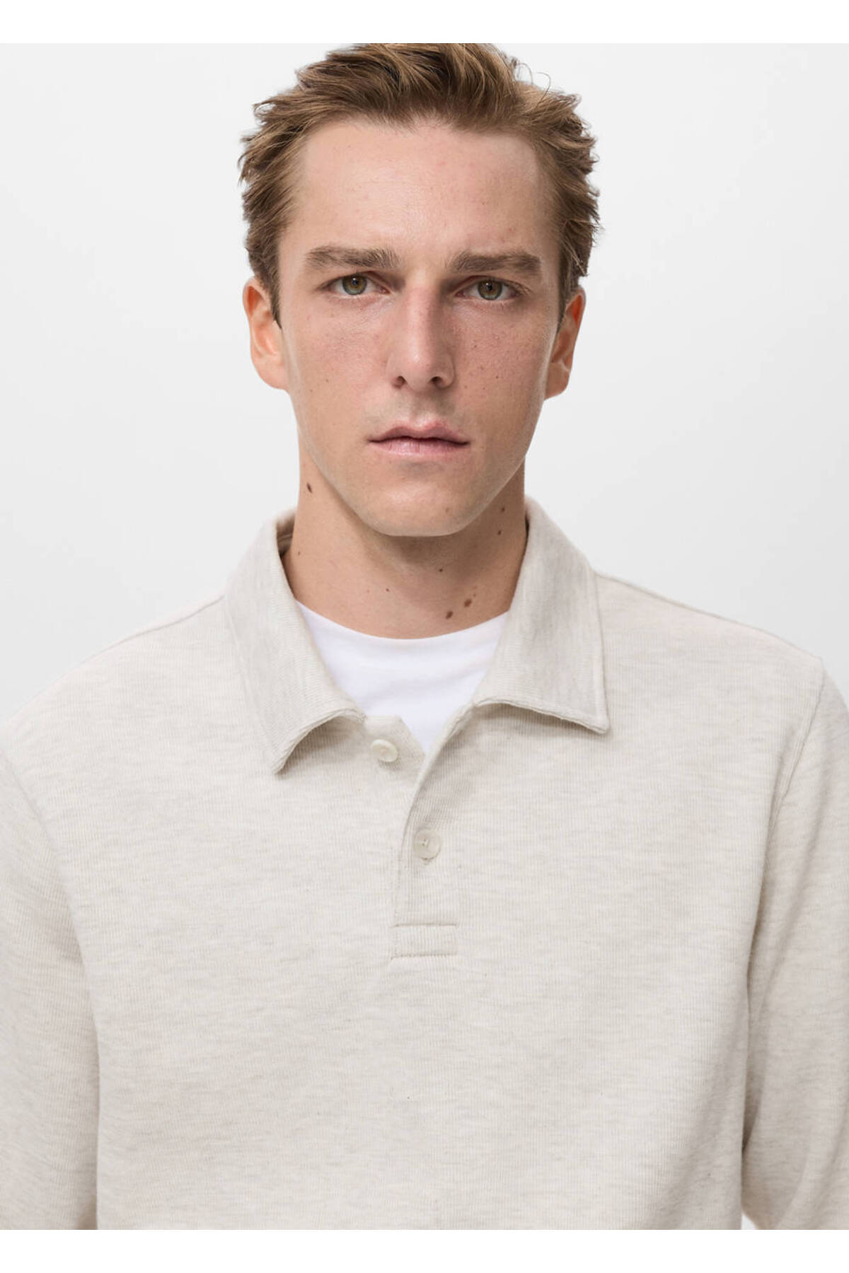 MANGO Man Regular kesim polo sweatshirt görsel 6