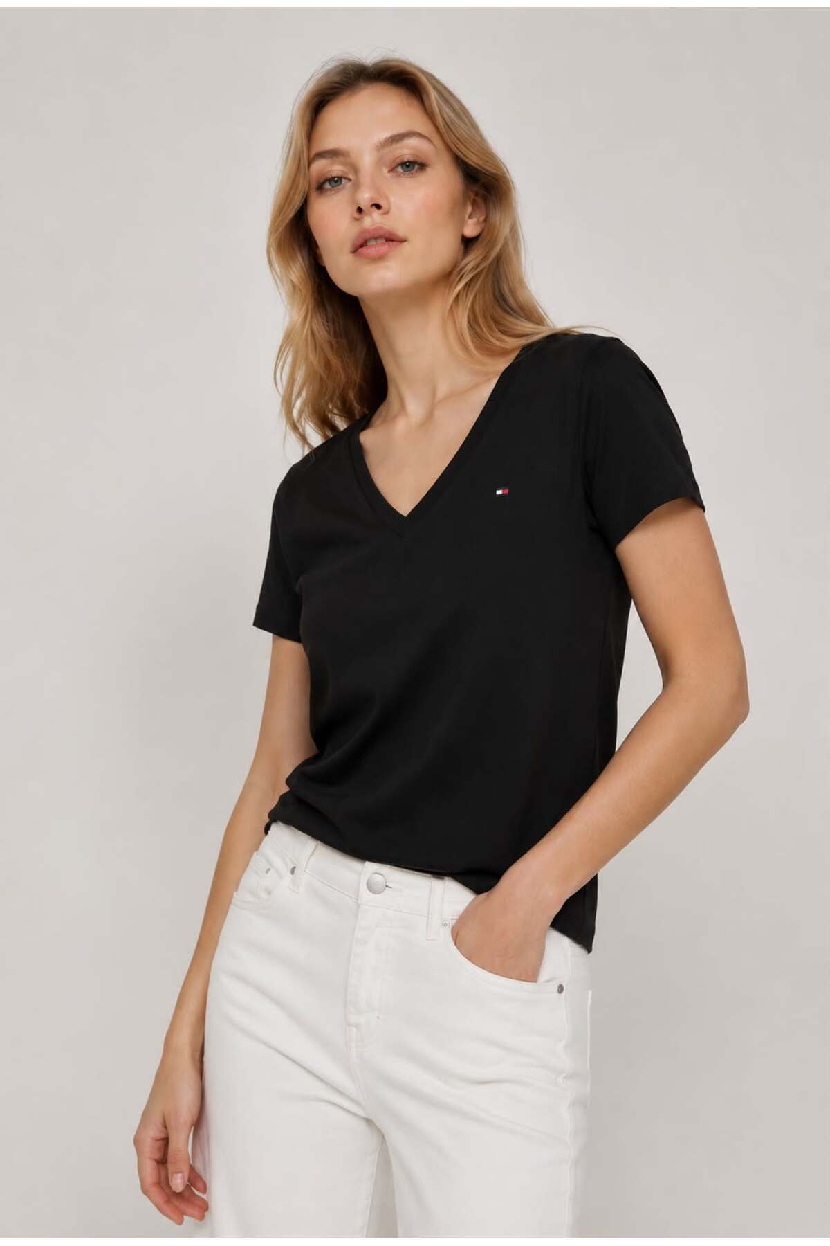 V Yaka Tommy Hilfiger T-Shirt Fiyatları Trendyol