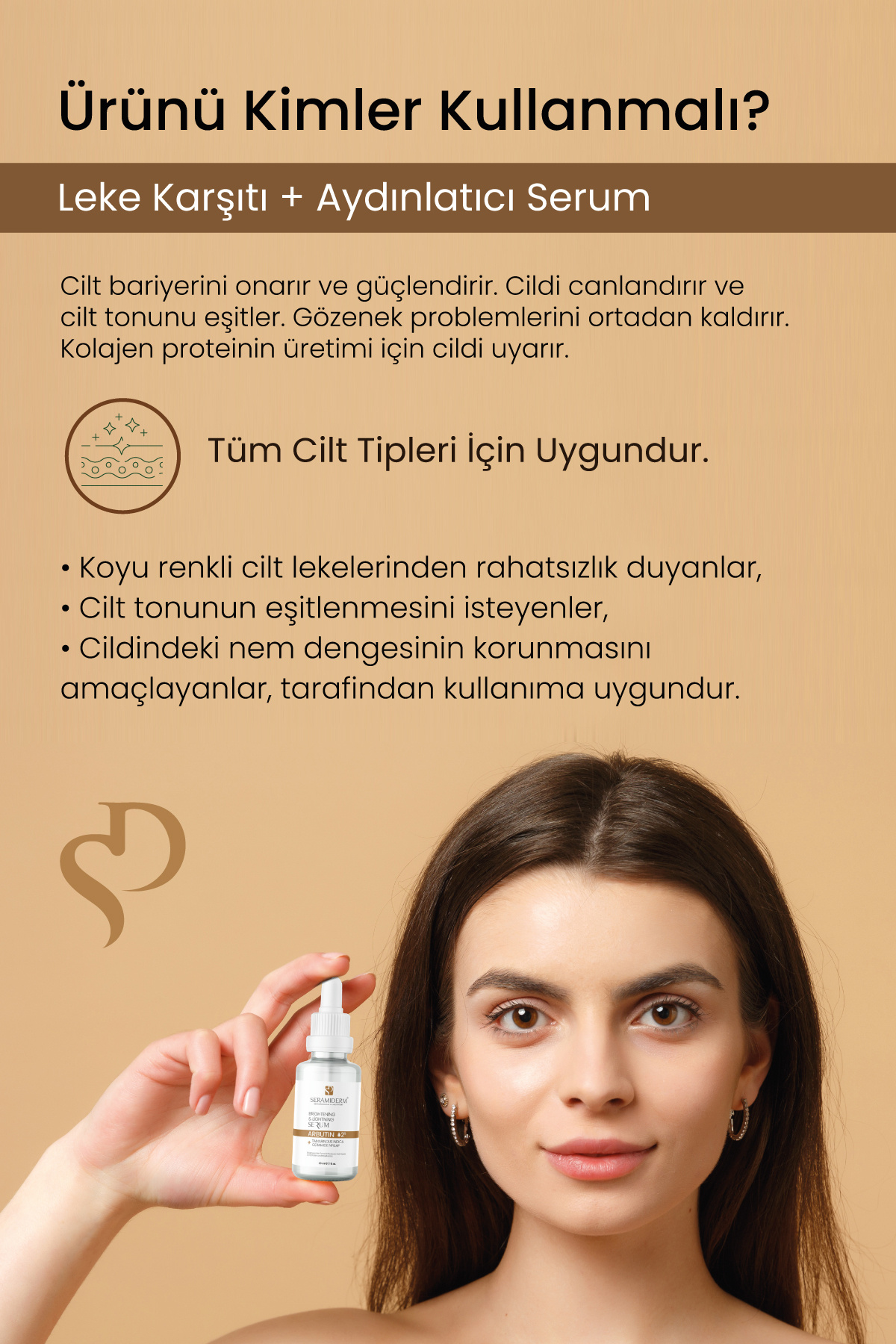 Leke Karşıtı ve Aydınlatıcı Arbutin Cilt Bakım Serumu 30 ml — SR0002 — تصویر 5 از 6