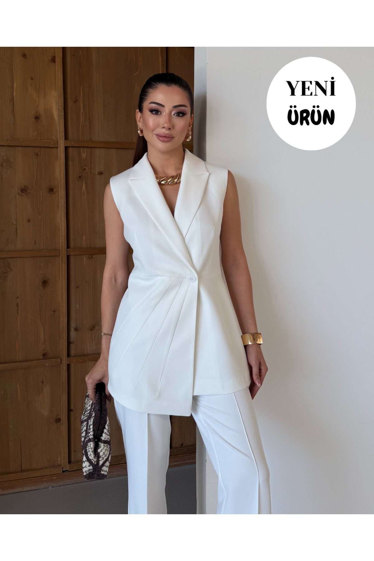 Elegant Vest with Front Detail