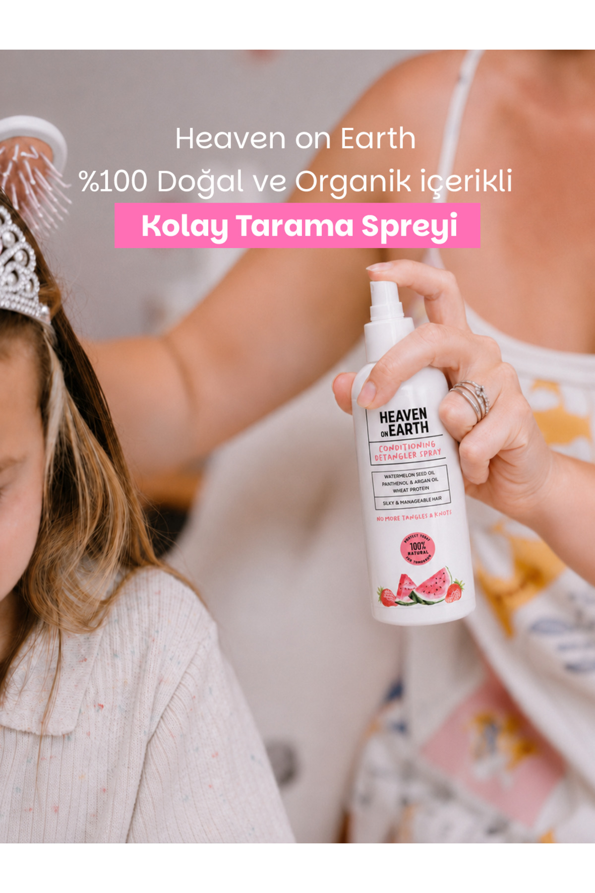%100 Doğal ve Organik Içerikli Kolay Saç Tarama Spreyi-150 ml — 8683148624288 — تصویر 5 از 9