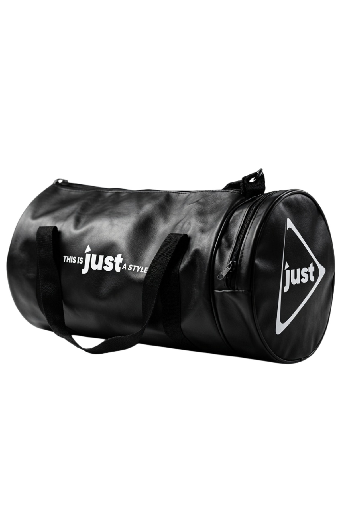 Just Nutrition Just Leather Sport Fitness Bag Siyah Spor Çantası Omuz Askılı Küçük Boy görsel 2