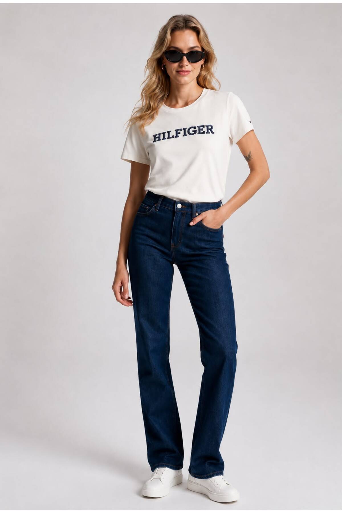 Tommy Hilfiger Tişört Monotype Pamuklu Regular Fit görsel 4