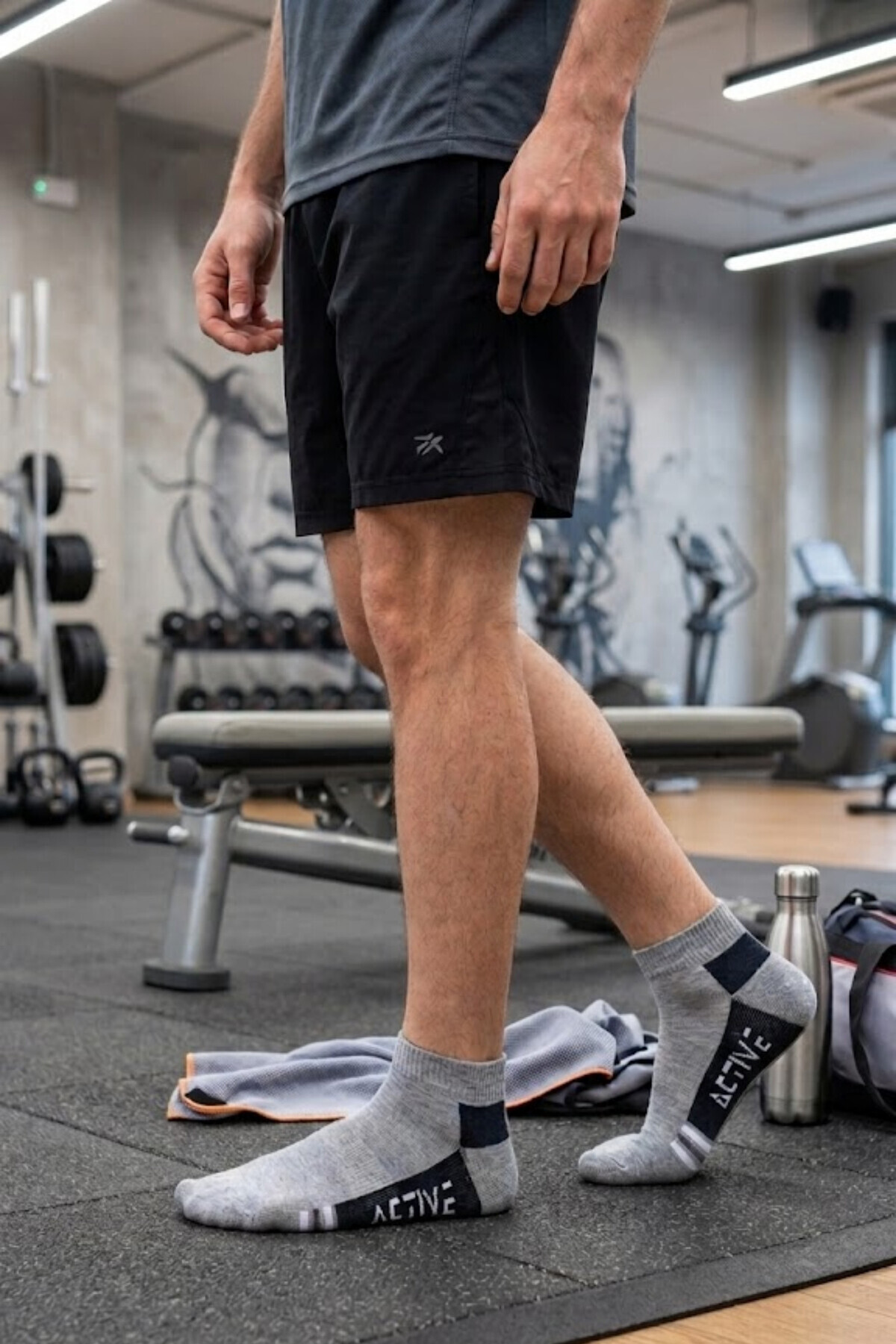 Socketta Spor Dikişsiz 6'lı Karışık Renk Active Patik Çorap, Premium görsel 4