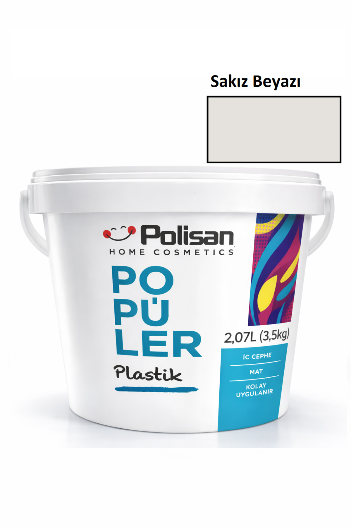 Popular Plastic Matte Wall Paint Gum White Color