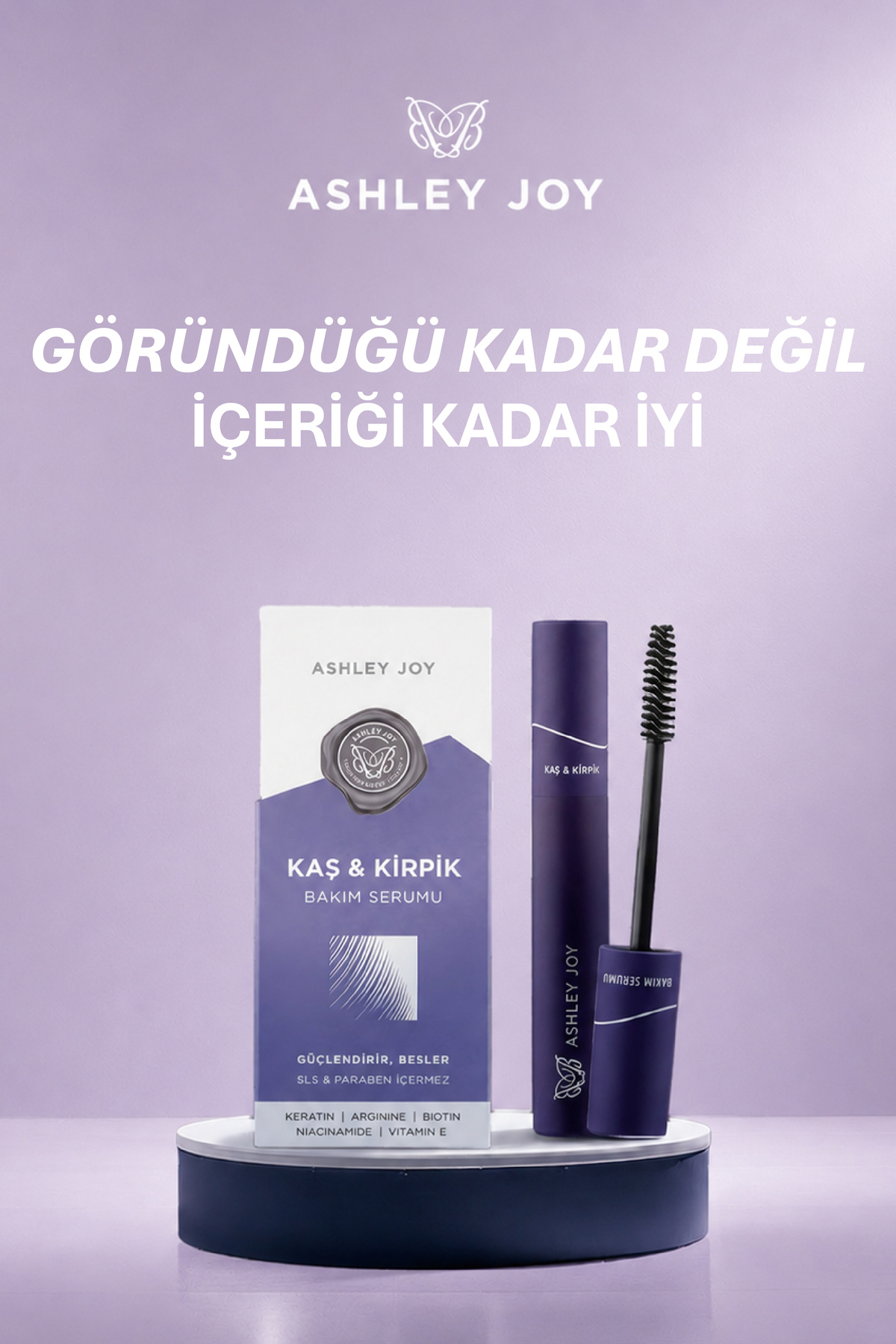 Keratin Ve Biotin Içeren Besleyici Uzatıcı Doğal Bakım Kaş Kirpik Serumu 6 ml — AJ.02.00028 — تصویر 8 از 9