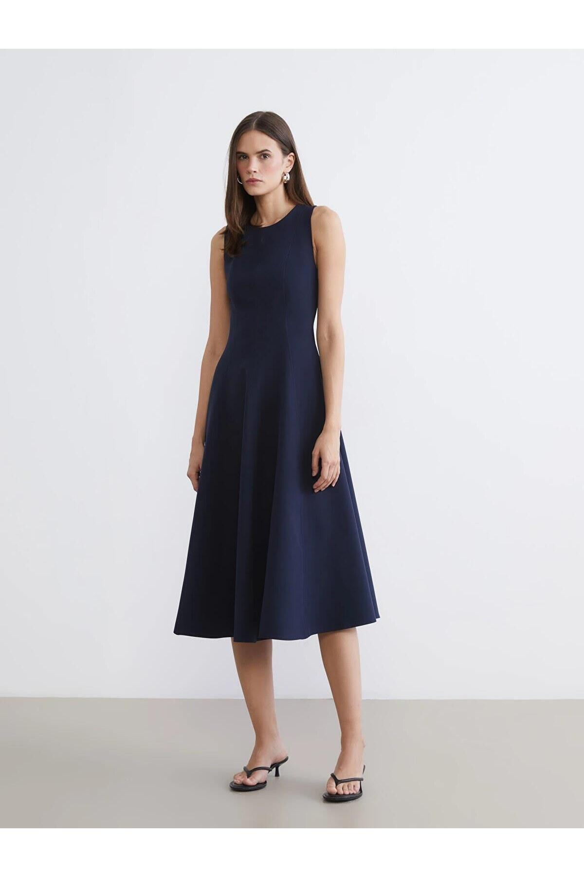 LC Waikiki Crew Neck Peplum Dress (S6)