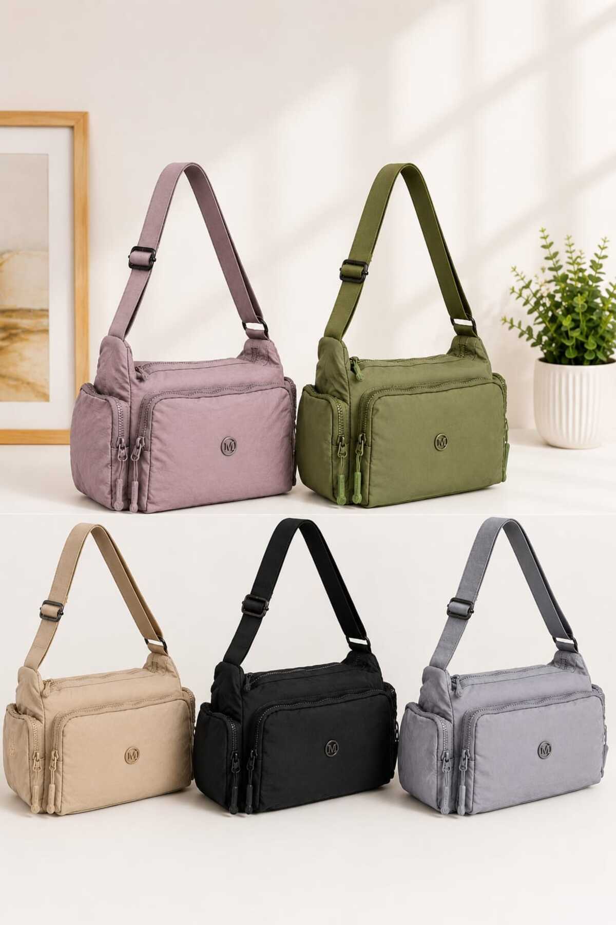 Vona Bags Martella Kipling Kumaş Postacı Çanta M17 görsel 6
