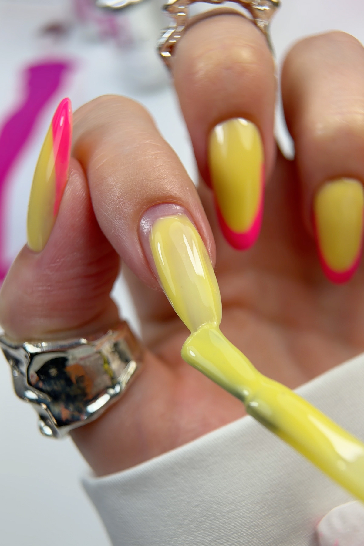 Limited Edition, Butter Yellow, French Cover Rubber Base Coat, 10 ml — زرد 8860101A11S09FC99 — تصویر 5 از 6