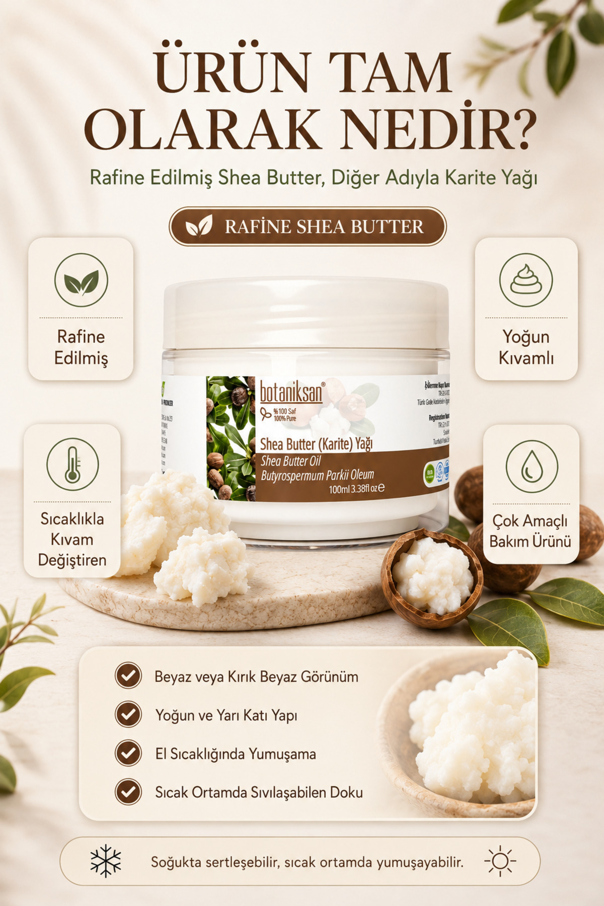 Shea Butter (karite) Yağı 100 ml — SHEA BUTTER (KARİTE) YAĞI 100ML — تصویر 2 از 8
