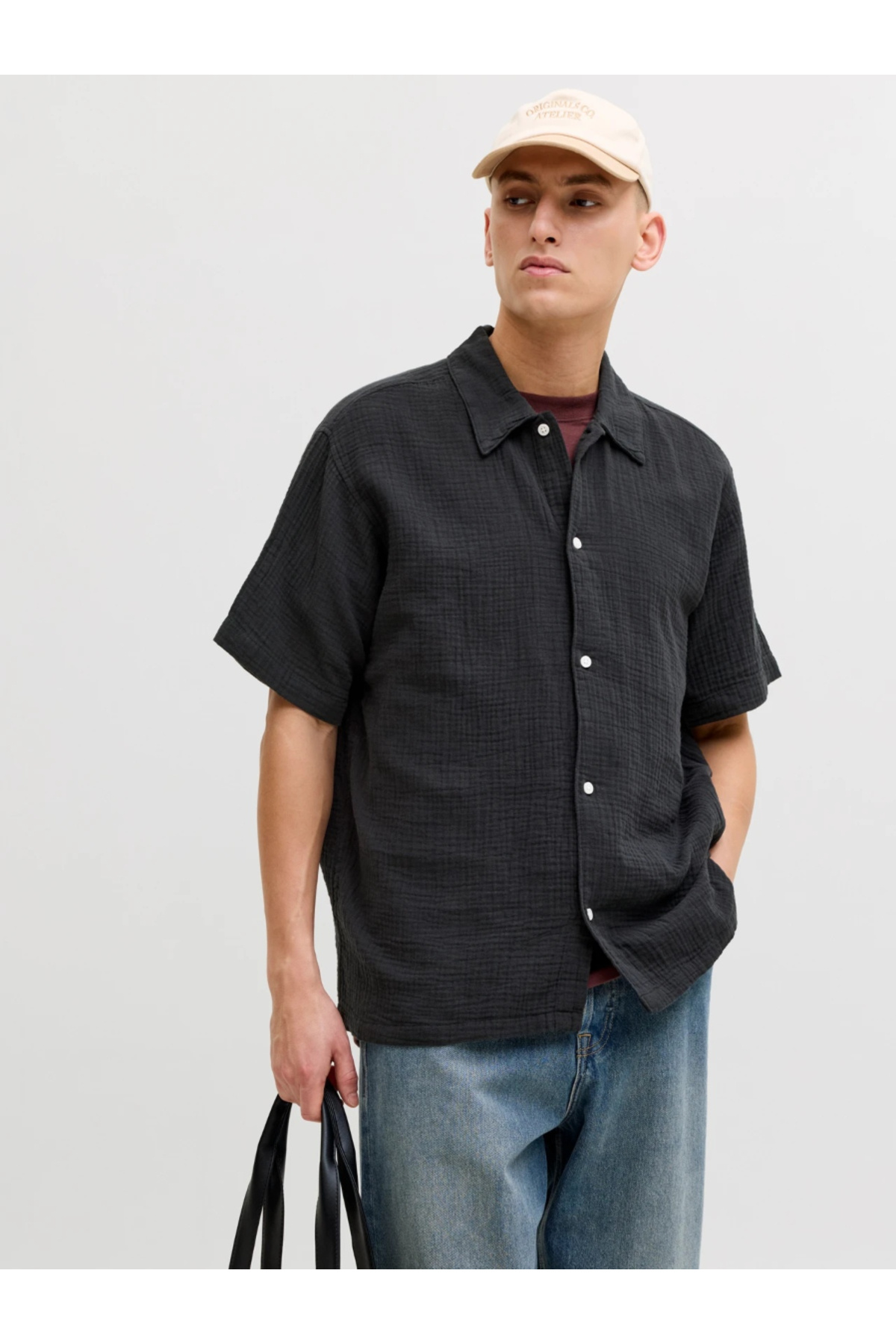 پیراهن مردانه دو تکه Jornantucket مدل SS EA26 کد 12291812 جک اند جونز پیراهن Jack & Jones