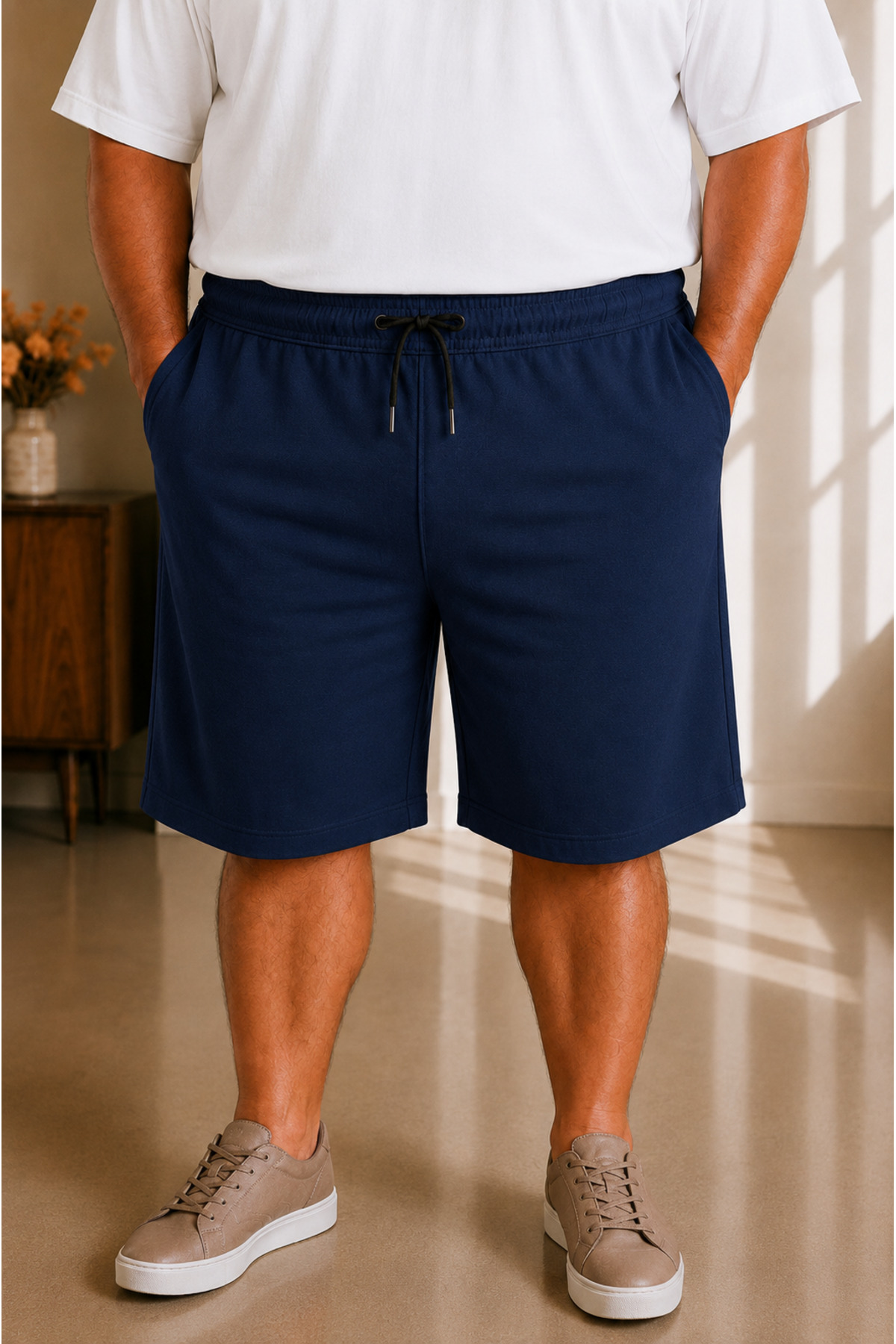 sngl tekstil Erkek Büyük Beden Kapri 3XL 4XL 5XL 6XL 7XL 8XL 9XL görsel 2