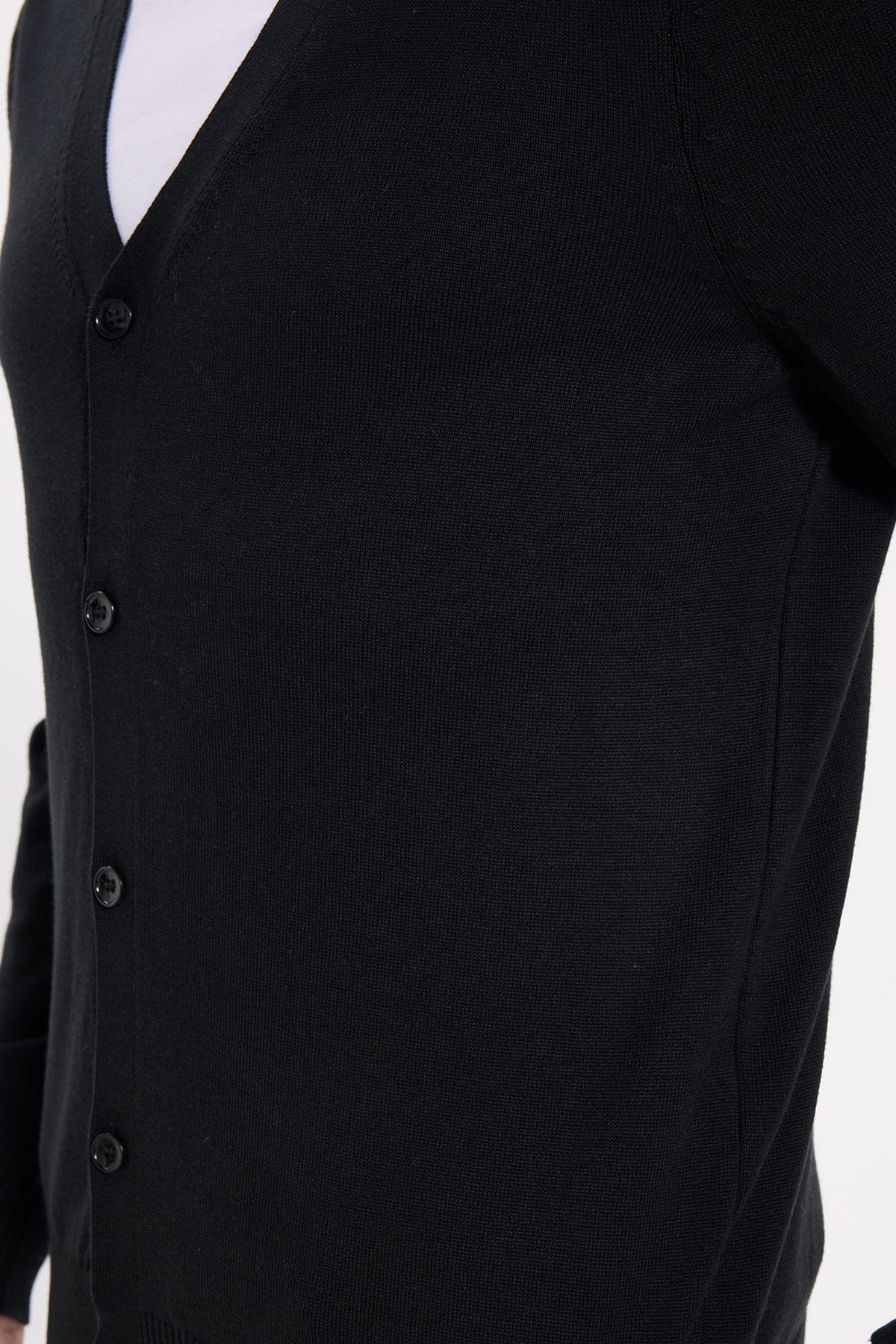 Tudors Erkek Slim Fit Dar Kesim Düğmeli Düz Pamuk Hırka görsel 6