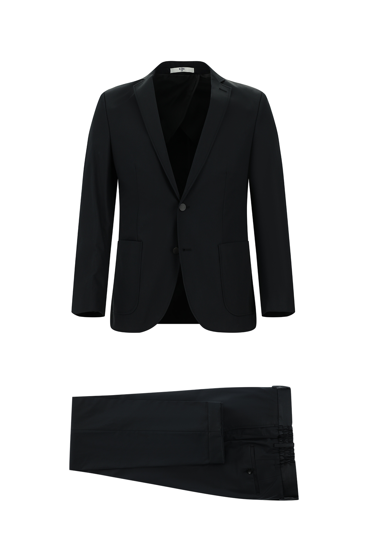 Kiğılı 7 Drop Super Slim Fit Eksra Dar Kesim Beli Lastikli Pamuklu Takım Elbise
