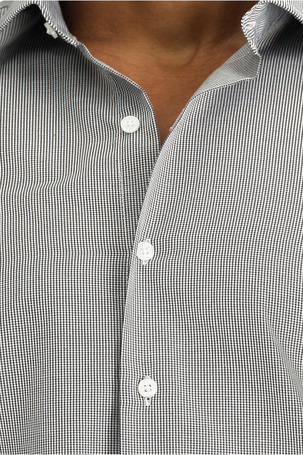 Kiğılı Uzun Kol Slim Fit Dar Kesim Klasik Desenli Pamuklu Kolay Ütülenebilir Gömlek görsel 5