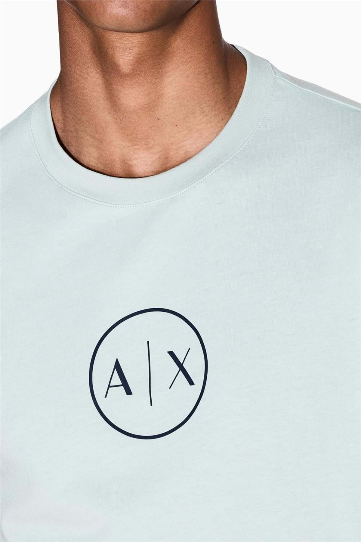تی‌شرت یقه گرد مردانه خاکستری آرمانی اکسچنج تی شرت Armani Exchange