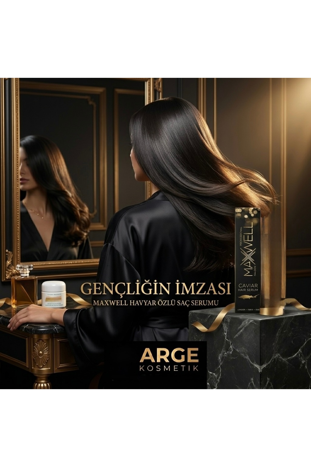 Professional Havyar Saç Serumu - Kolajen Destekli Onarıcı 120 ml (Havyar Özlü) — mw016 — تصویر 3 از 5