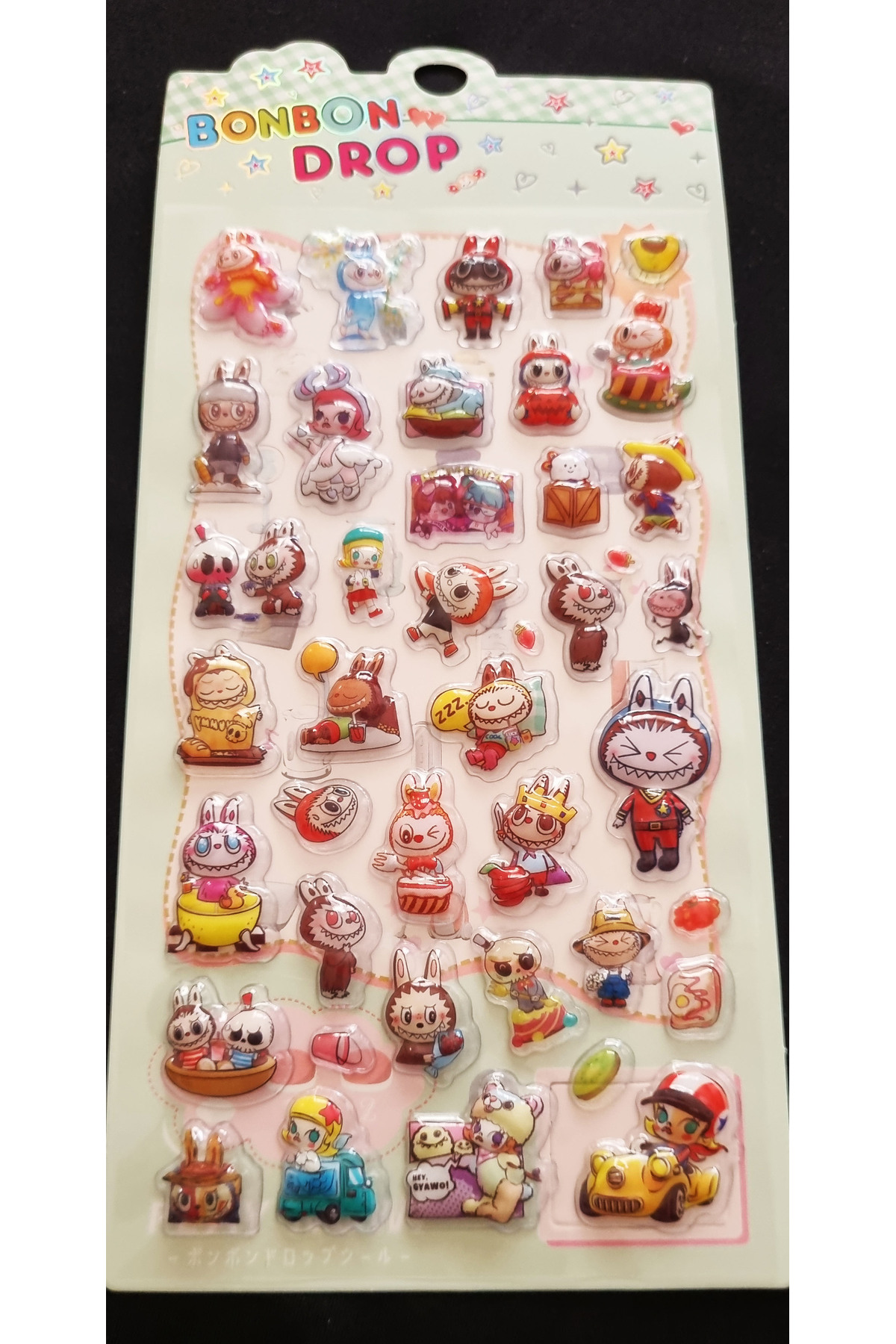 Modellino Bonbon Drop Kabartmalı Kendinden Yapışkanlı Sticker 10x20cm ...