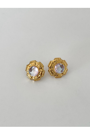 HezaJewelrry Lumina Retro Tarz Çelik Antik Küpe