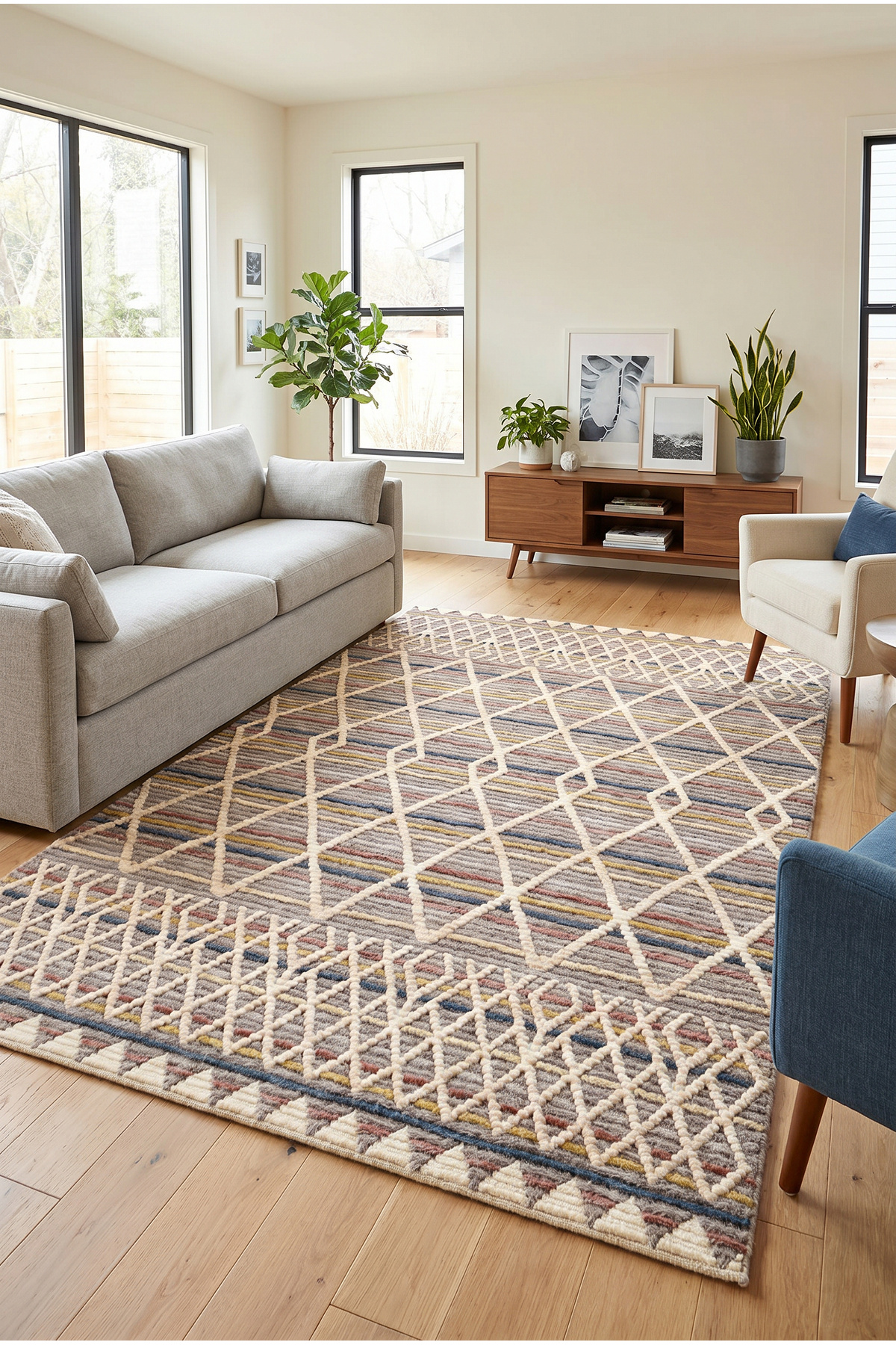 Mink Carpet Lounge Carpet Machine Washable Anti-Slip Base Carpet