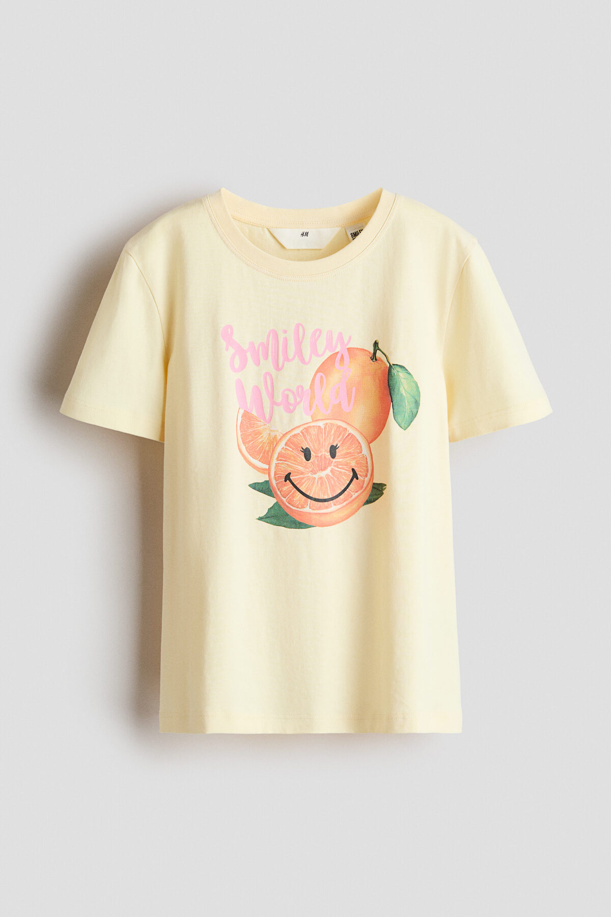 تی‌شرت نخی با طرح چاپی اچ اند ام تی شرت H&M