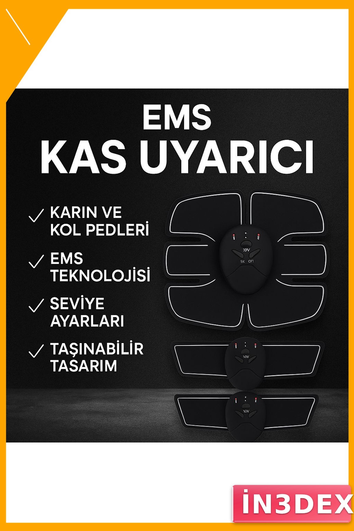 EMS vücut Çalıştırma Cihazı 6 Mod Titreşimli Ev Spor Aleti