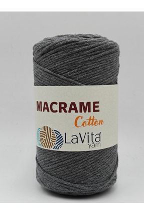 LaVita Yarn LaVita Macrame Cotton El Örgü İpi %100 Polyester 250gr (39 O.GRİ)