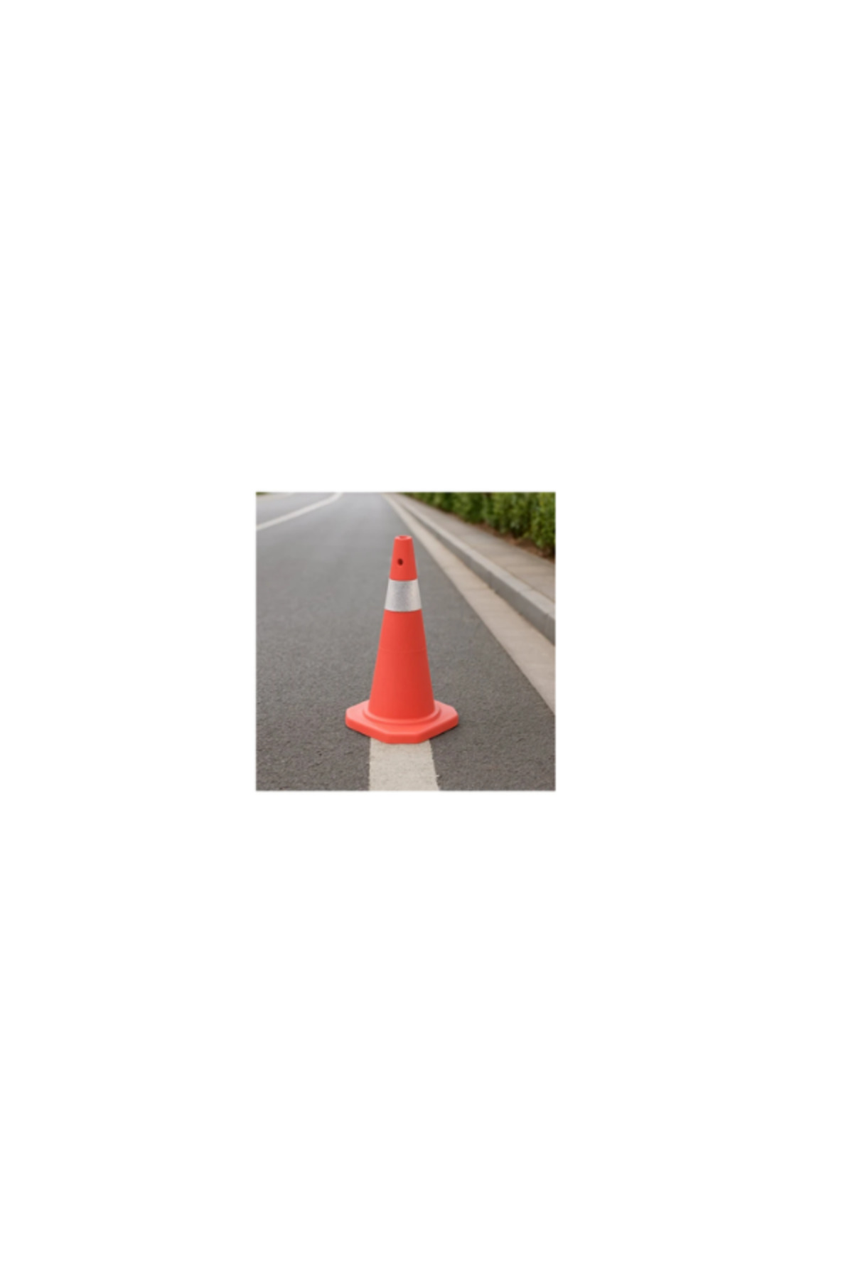 Trafik Konisi | Tek Reflektifli – 50 cm Pe 2