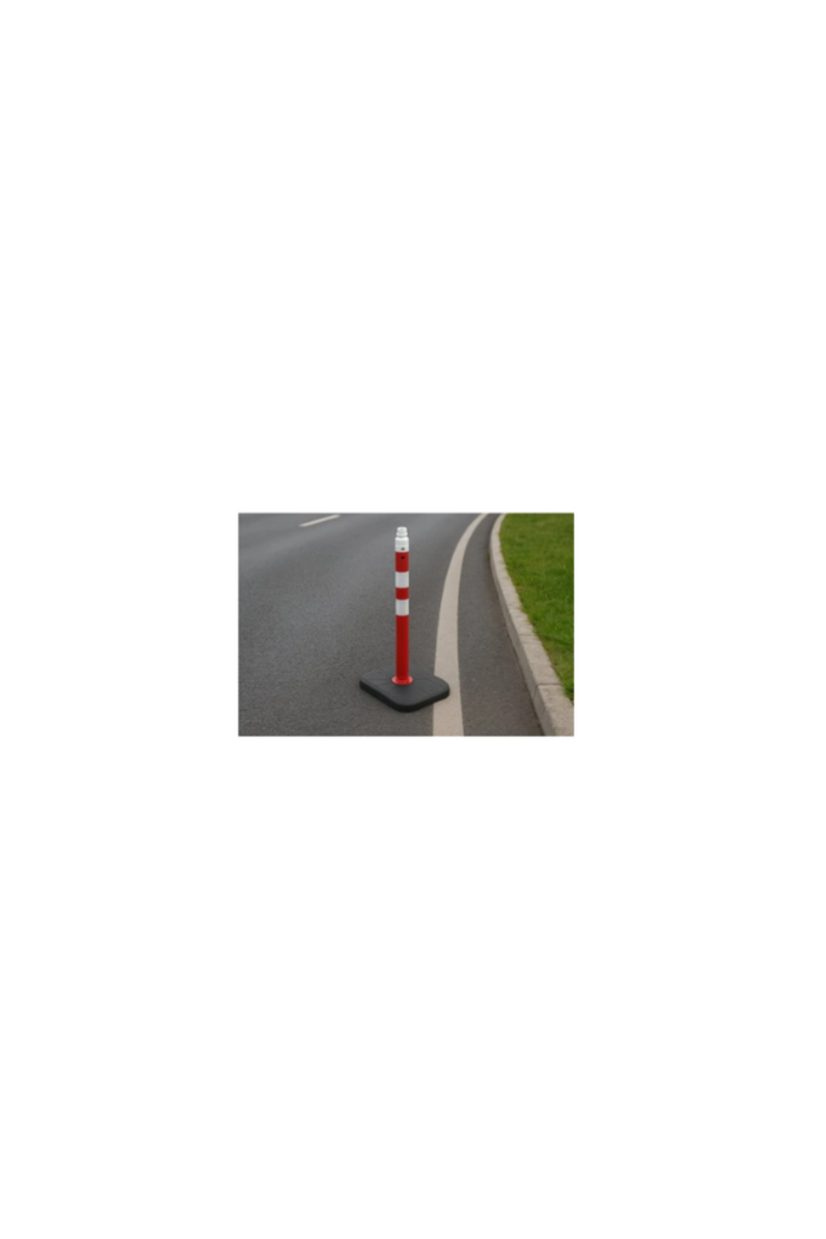 Dikdörtgen Uyarı Dikmesi | Çift Reflektifli – Kırmızı/beyaz – Ø63X100 cm 2