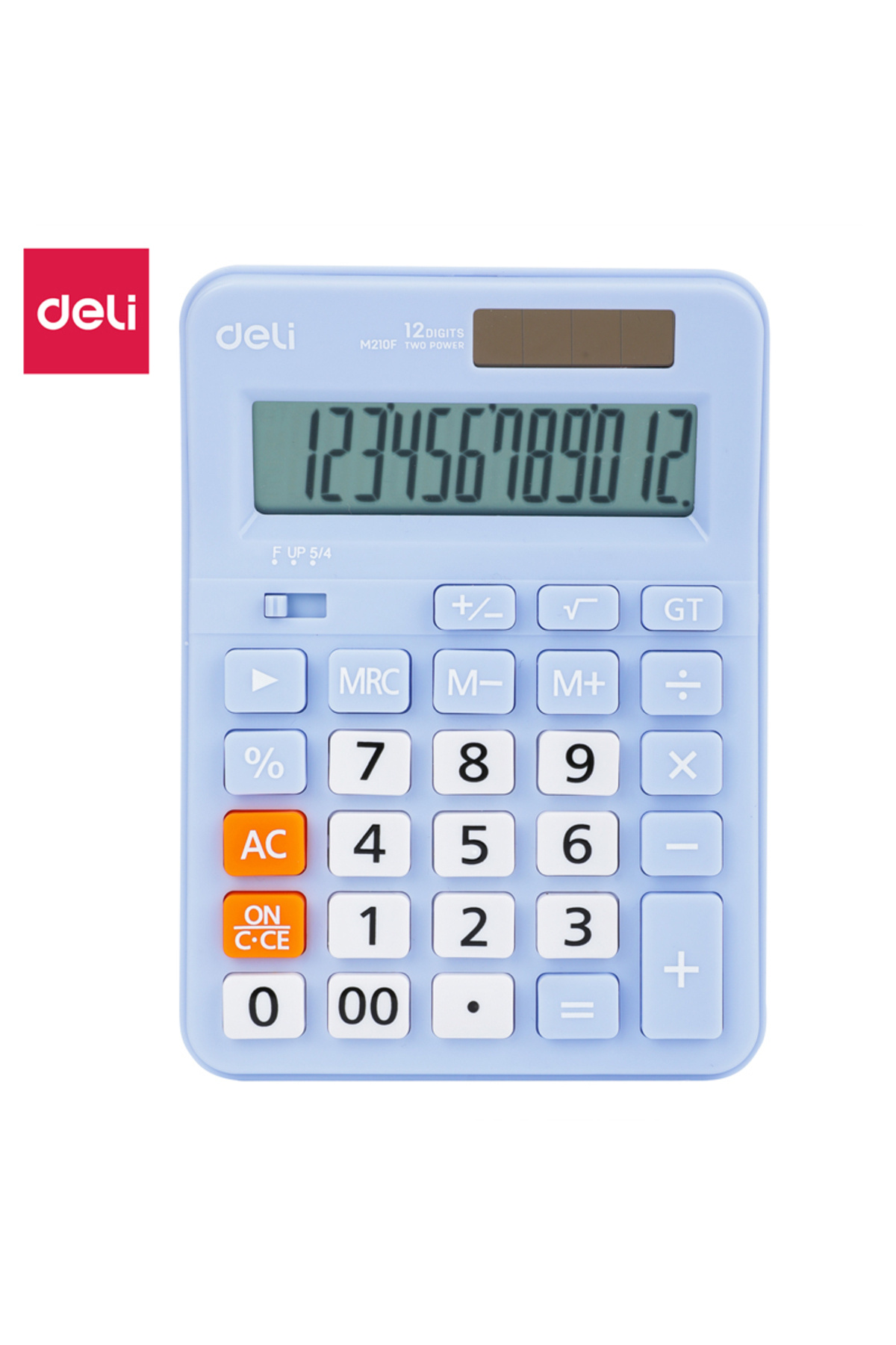 Deli Hesap Makinesi 12 digit Mavi