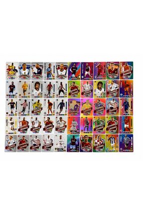 CANTEX TECH Futbolcu Oyun Karti 25 Adet SILVER + 25 Adet GÖKKUŞAĞI Series Poc...