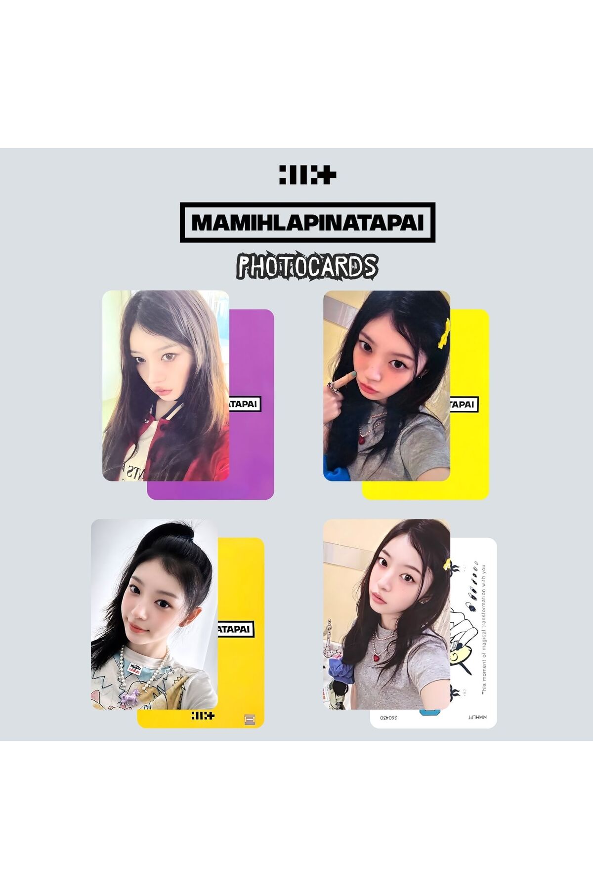 Kpop Dünyasi ILLIT Moka '' MAMIHLAPINATAPAI '' Photocards Set