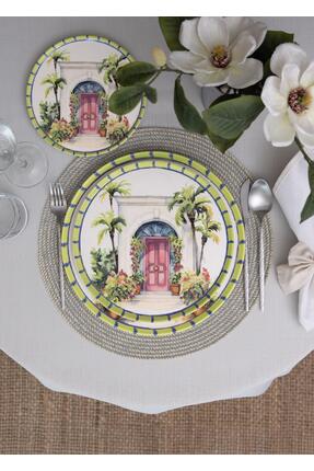 The Mia Palma Servis Tabağı 6lı Set 26 cm