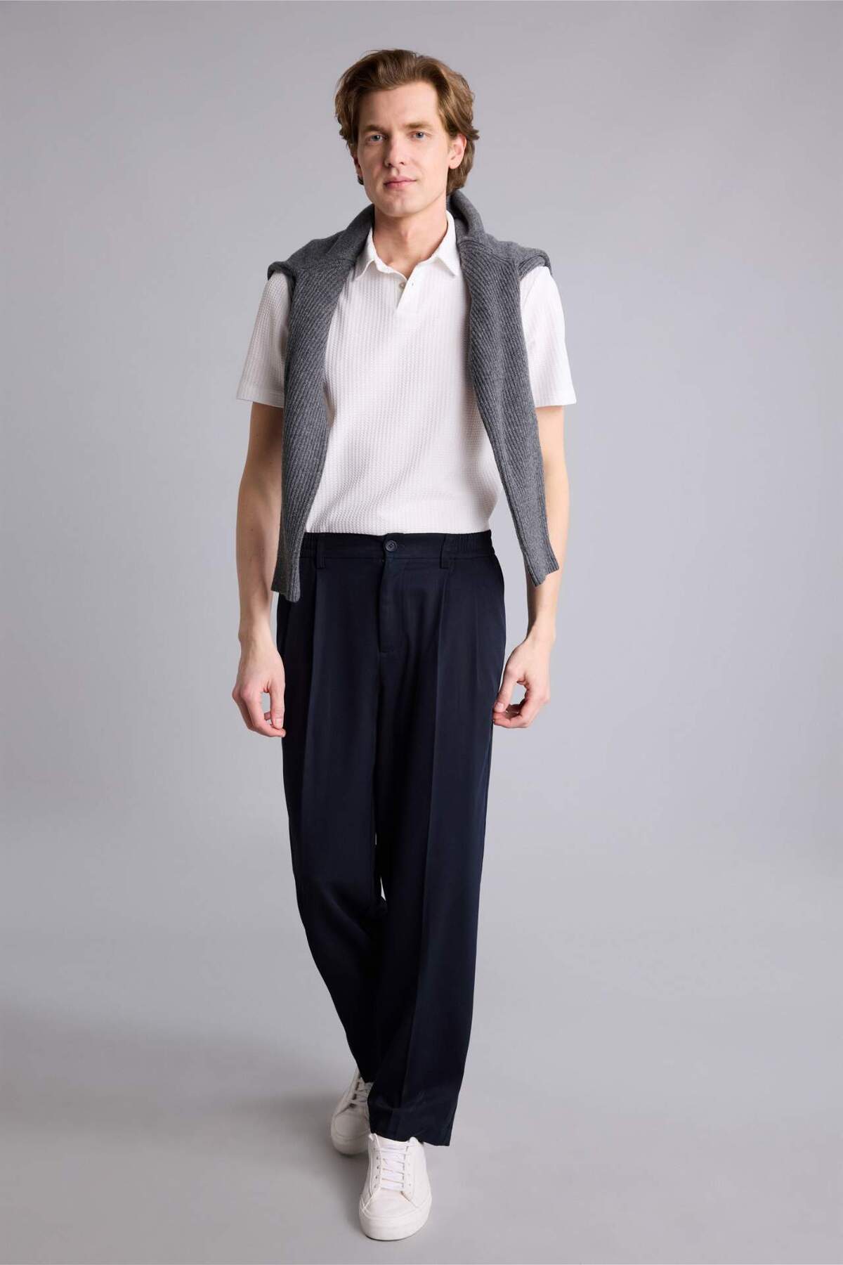 Nefes Alabilir Baggy Fit Pantolon G6724AX26SM — سرمه‌ای — تصویر 2 از 6