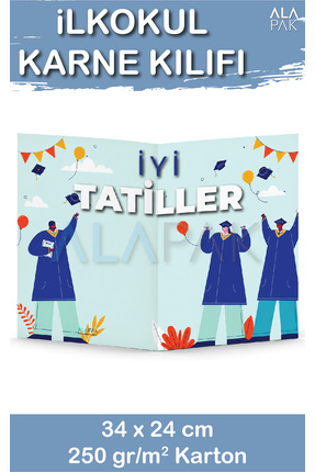 Alapak Karne Kılıfı - Kep Atma Temalı Karne Dosyası (1 Adet)