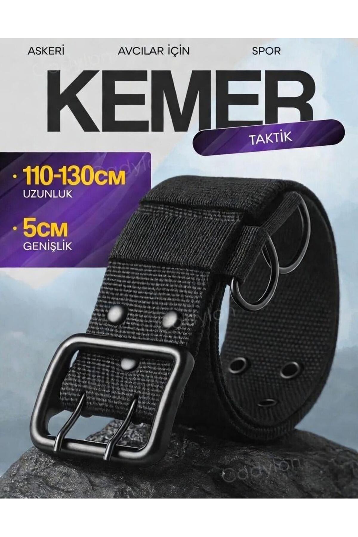 İstanbul Belt Ithal Taktik Kemer, 125 cm, Metal Tokalı –askeri /spor ve Outdoor Için