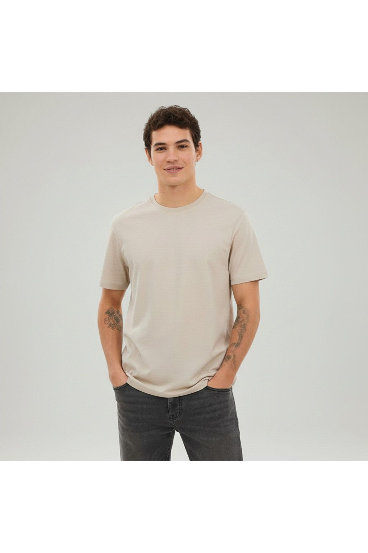 تیشرتمردانهlumberjackبژ
