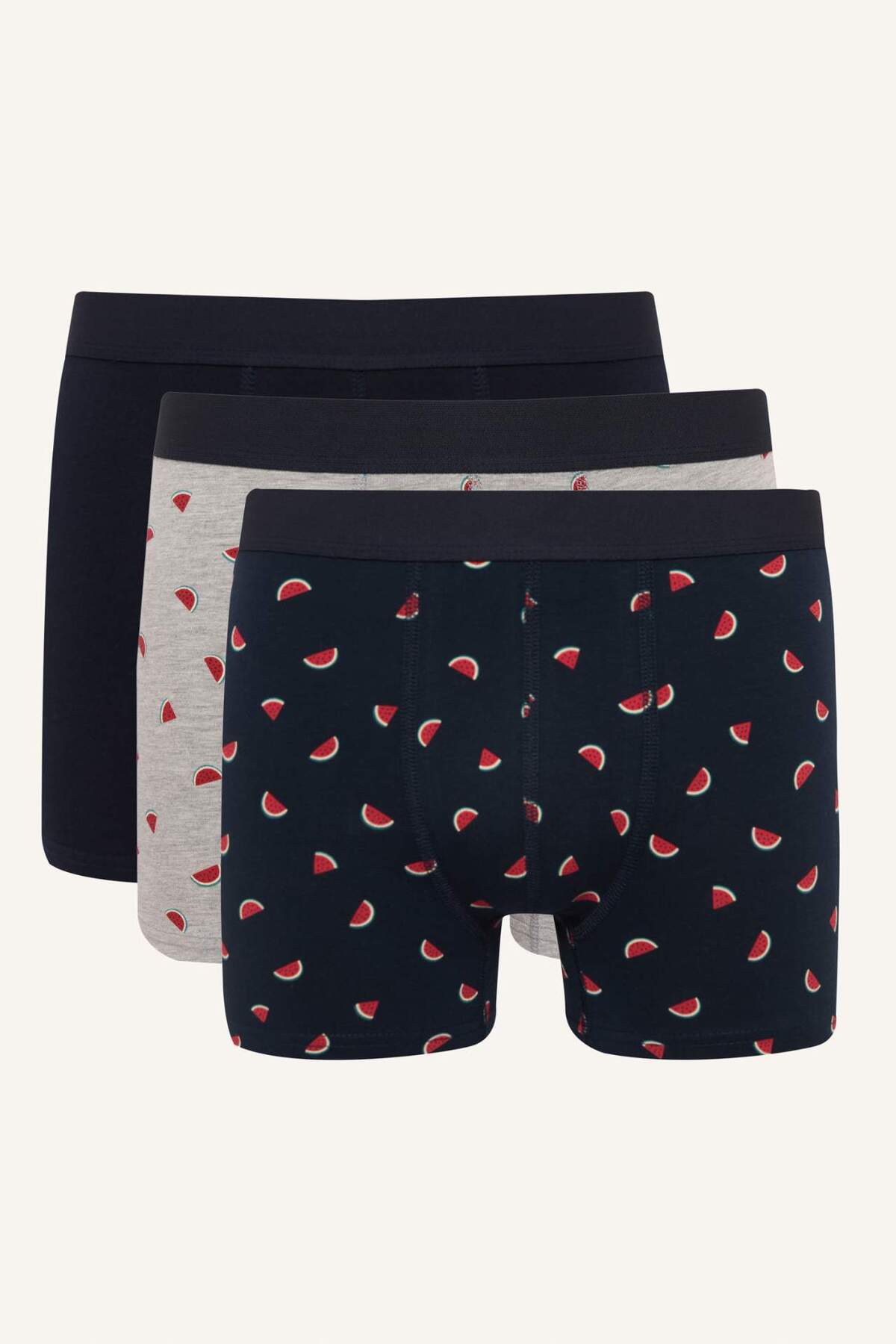 Defacto Regular Fit Printed 3-Piece Boxer H4490Ax26Sp