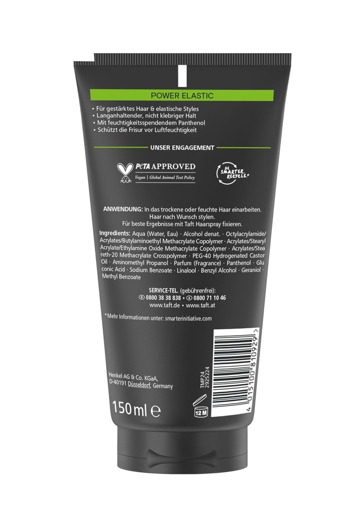 Power Elastic Saç Şekillendirici Krem Jel Panthenollü 150 ml — 4015100810929 — تصویر 2 از 6