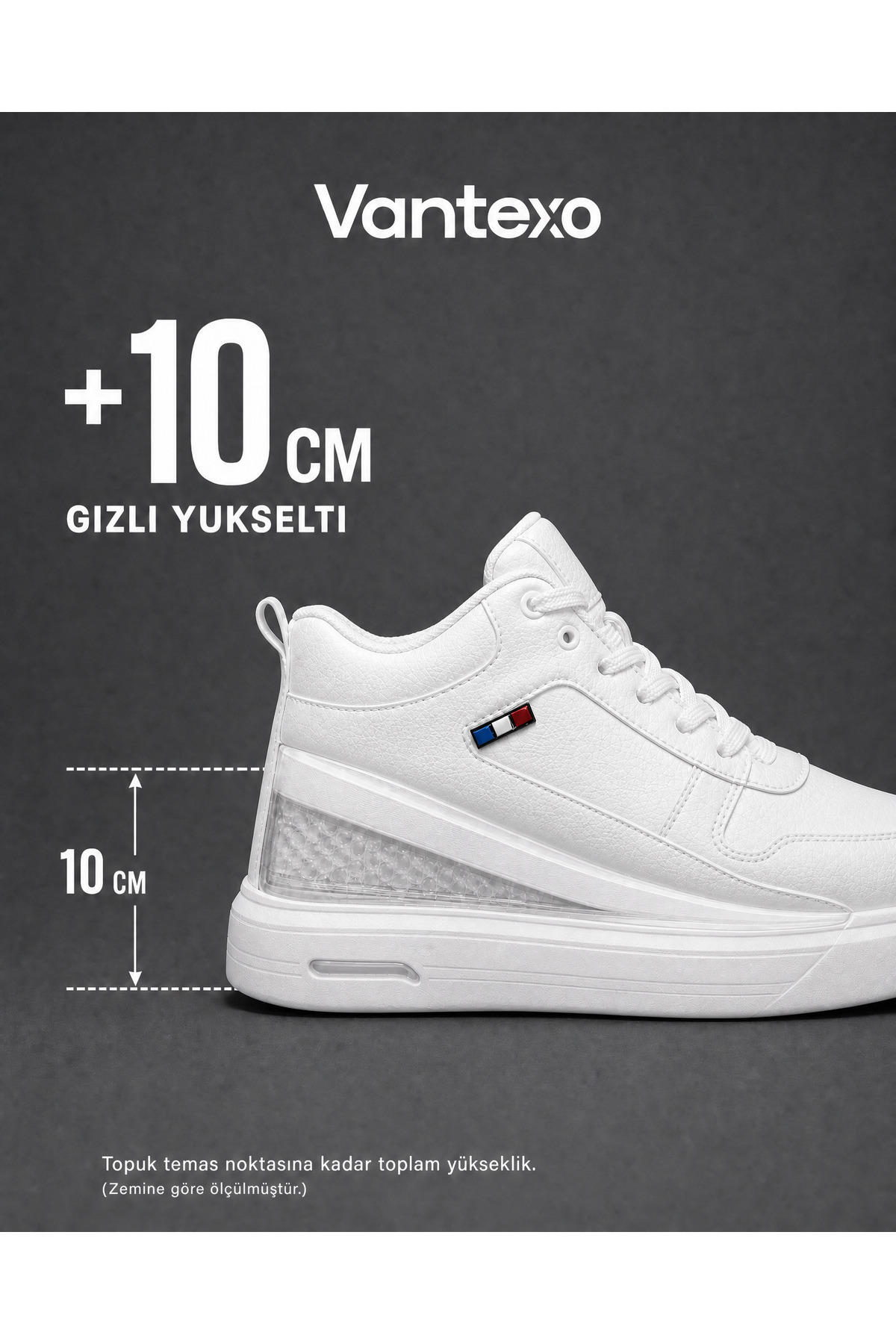 VANTEXO Prime Lift X10 – +10 CM Gizli Yükselti Premium Sneaker
