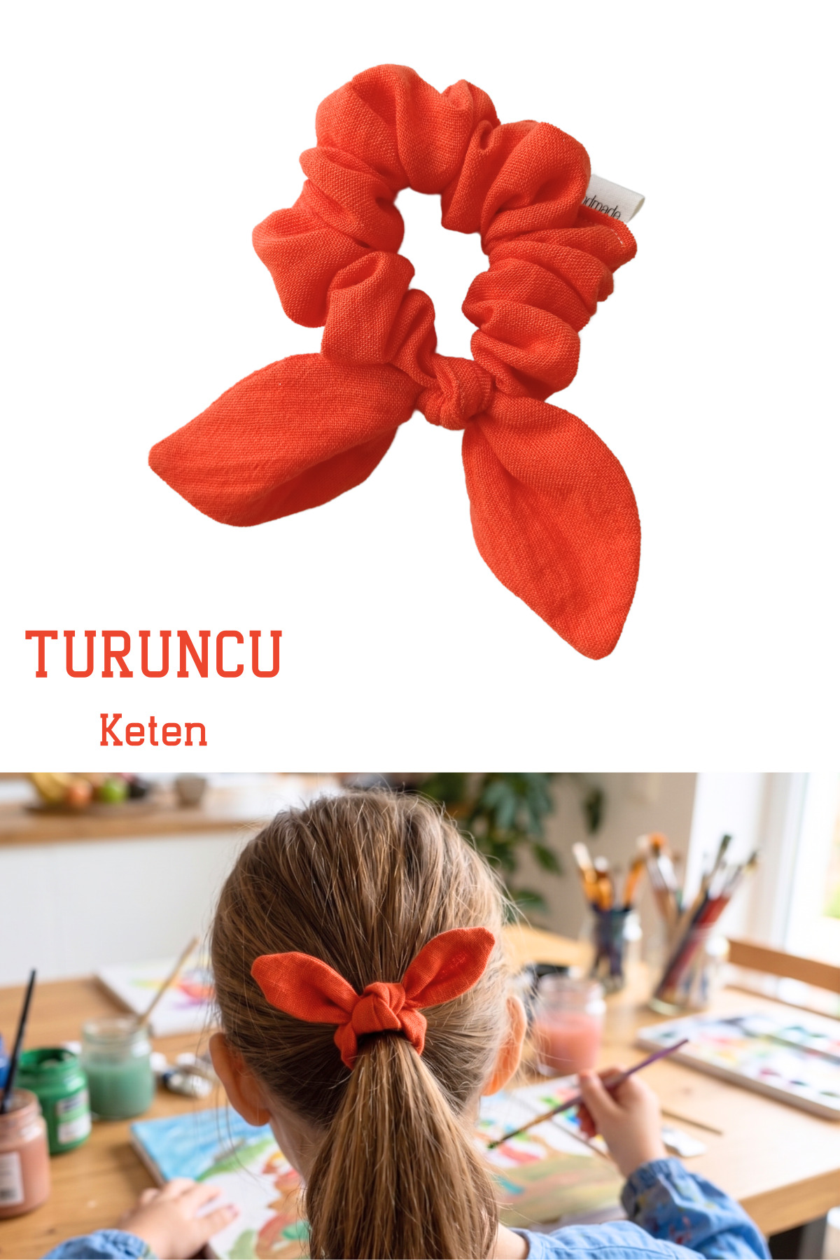 Liliza Accessories Keten Tavşan (Bunny) Kulak Çocuk Genç Yetişkin